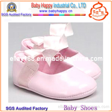 Pink PU Leather Baby Girl Shoes